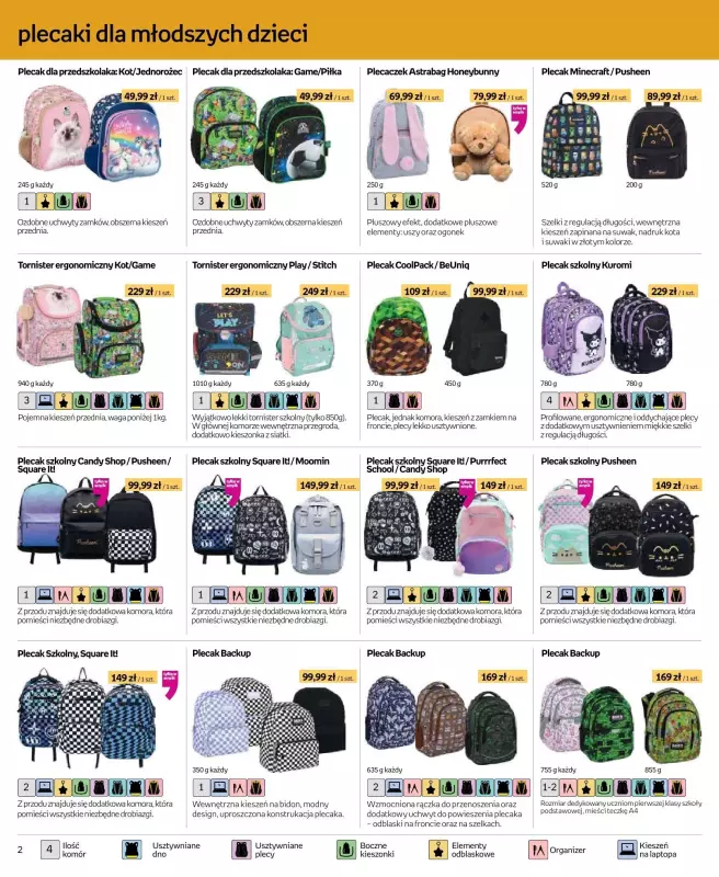 #BACK TO SCHOOL - gazetka promocyjna Empik I Plecaki od czwartku 14.08 do wtorku 26.08 - strona 2