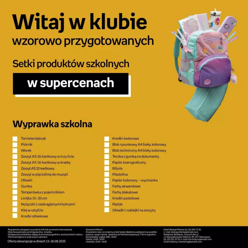 #BACK TO SCHOOL - gazetka promocyjna Empik I Witaj w klubie wzorowo przygotowanych od czwartku 14.08 do wtorku 26.08 - strona 32