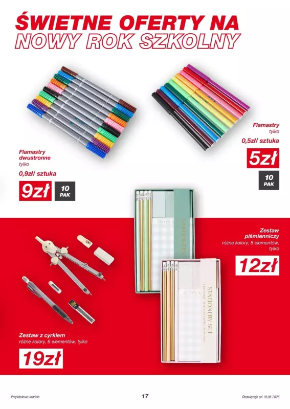 #BACK TO SCHOOL - gazetka promocyjna KiK | Gazetka od poniedziałku 18.08 do niedzieli 24.08 - strona 17