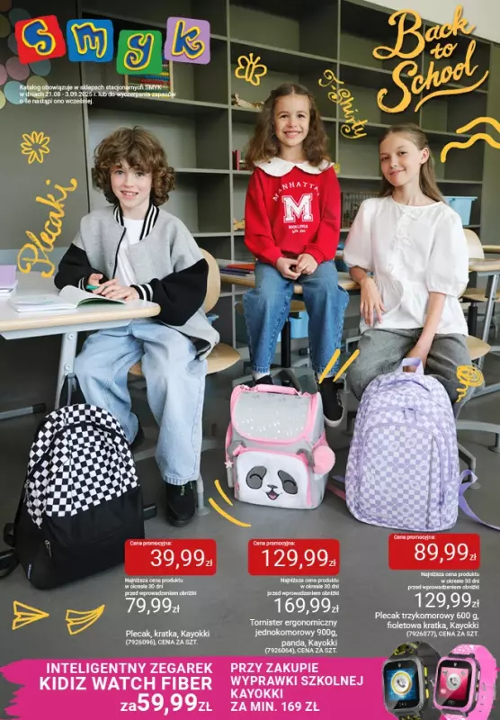 #BACK TO SCHOOL - gazetka promocyjna Katalog Smyk - Powrót do szkoły od czwartku 21.08 do środy 03.09