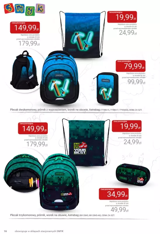 #BACK TO SCHOOL - gazetka promocyjna Katalog Smyk - Powrót do szkoły od czwartku 21.08 do środy 03.09 - strona 16