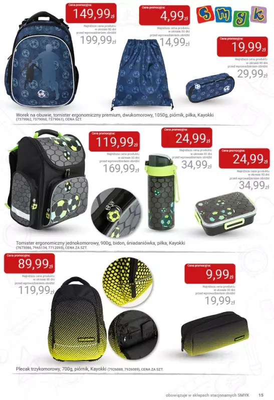 #BACK TO SCHOOL - gazetka promocyjna Katalog Smyk - Powrót do szkoły od czwartku 21.08 do środy 03.09 - strona 15