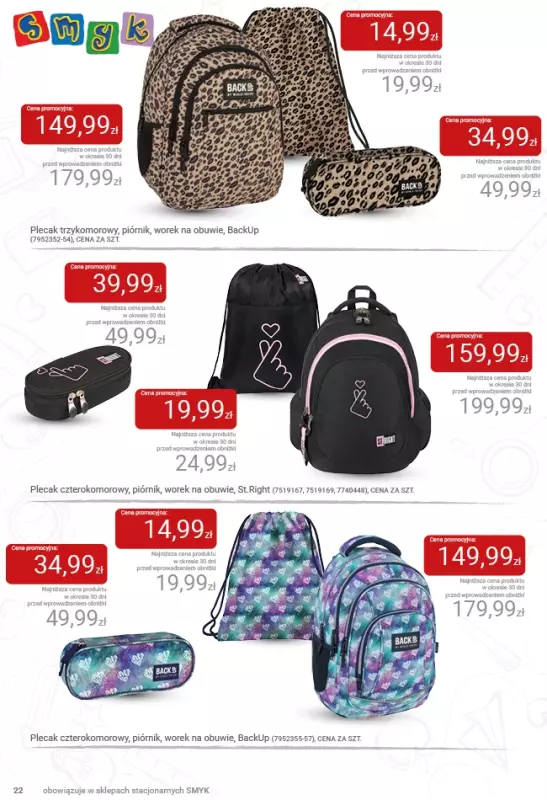 #BACK TO SCHOOL - gazetka promocyjna Katalog Smyk - Powrót do szkoły od czwartku 21.08 do środy 03.09 - strona 22