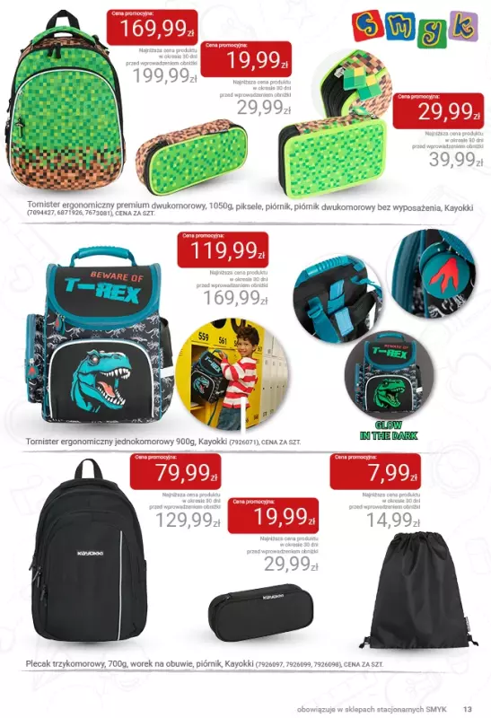 #BACK TO SCHOOL - gazetka promocyjna Katalog Smyk - Powrót do szkoły od czwartku 21.08 do środy 03.09 - strona 13