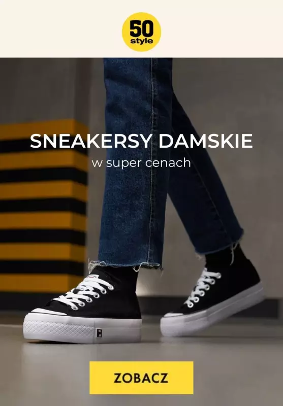 50 style - gazetka promocyjna Sneakersy damskie w super cenach od poniedziałku 02.10 do poniedziałku 09.10