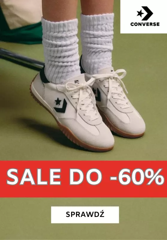 Converse - gazetka promocyjna Do -60% na trampki od wtorku 16.07 