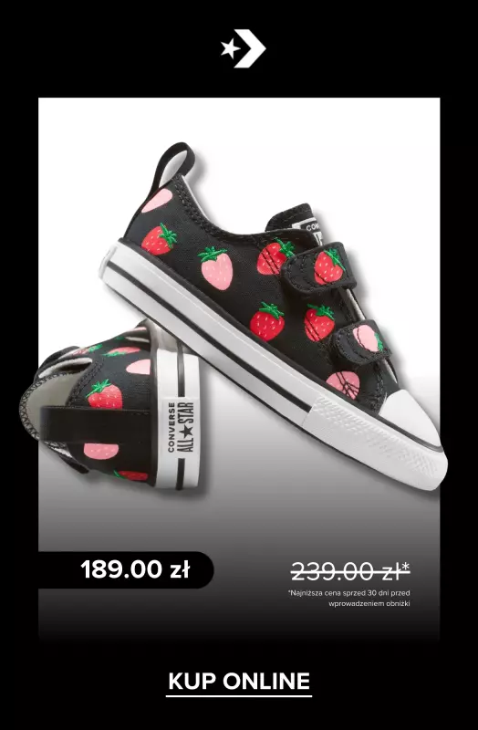 Converse - gazetka promocyjna Wyprzedaż: buty dziecięce od piątku 29.08  - strona 9