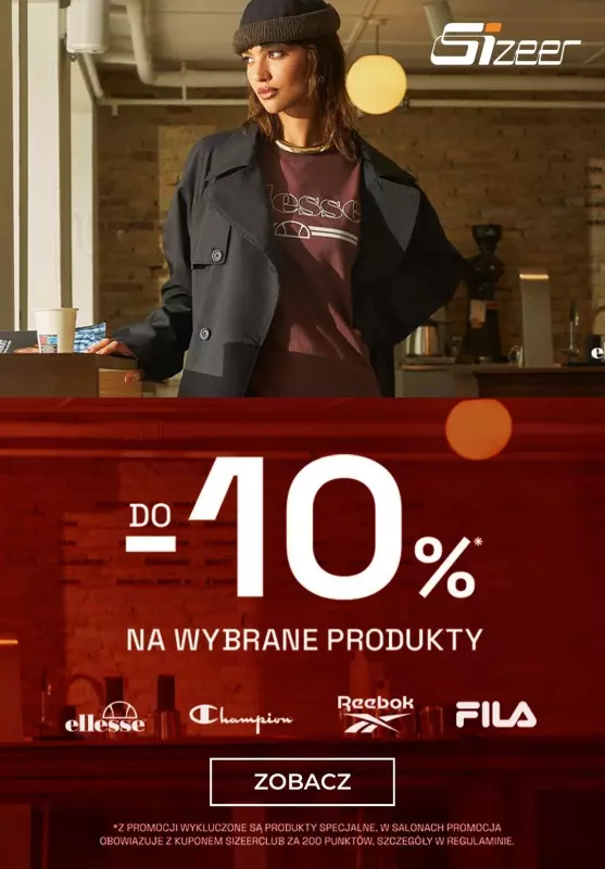 #Moda na jesień - gazetka promocyjna Sizeer | Do -10% na wybrane produkty od wtorku 24.09 do wtorku 24.09