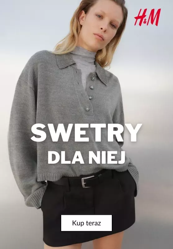 #Moda na jesień - gazetka promocyjna H&M | Swetry dla niej od czwartku 03.10 do czwartku 10.10