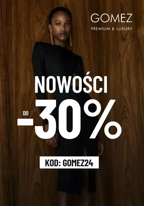 #Moda na jesień - gazetka promocyjna Gomez | Do -30% na wybrane nowości od piątku 04.10 do poniedziałku 07.10