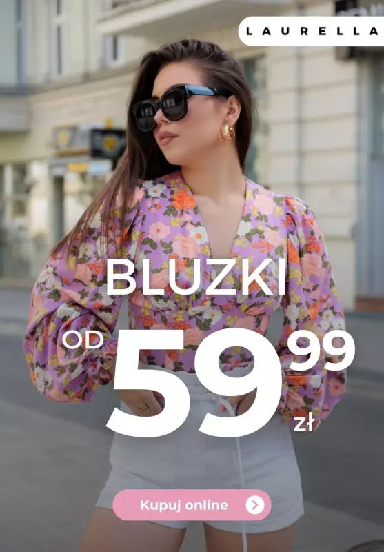 #Moda na jesień - gazetka promocyjna Laurella | Bluzki od 59,99 zł od piątku 04.10 do środy 09.10