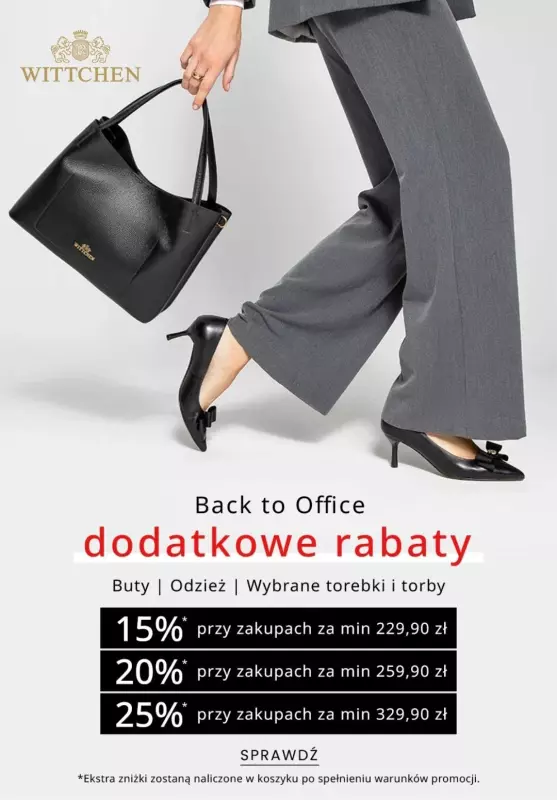 #Moda na jesień - gazetka promocyjna Wittchen | Back to office do -25%  