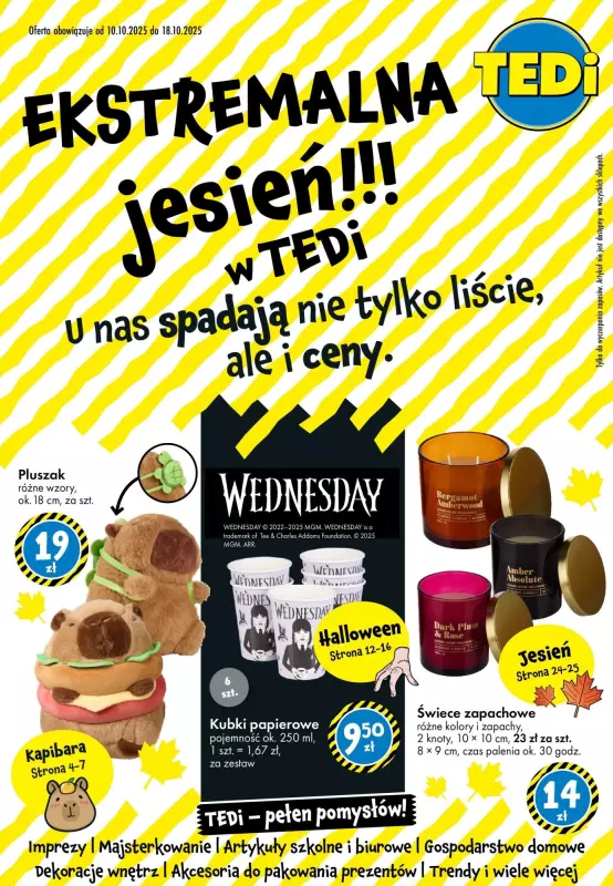 #Moda na jesień - gazetka promocyjna Tedi | Ekstremalna Jesień od piątku 10.10 do soboty 18.10