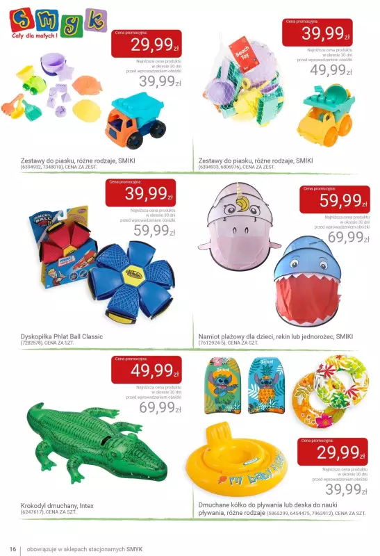 #Moda na lato - gazetka promocyjna Smyk | Do -70% witajcie wakacje od wtorku 24.06 do niedzieli 29.06 - strona 16