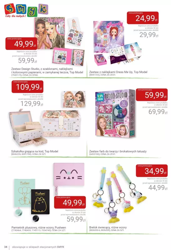 #Moda na lato - gazetka promocyjna Smyk | Do -70% witajcie wakacje od wtorku 24.06 do niedzieli 29.06 - strona 34