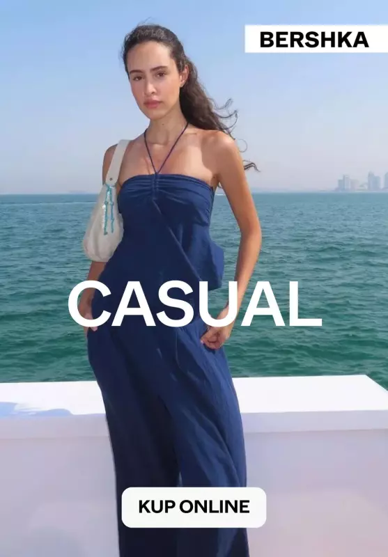 #Moda na lato - gazetka promocyjna Bershka | Kolekcja casual dla niej od poniedziałku 23.06 