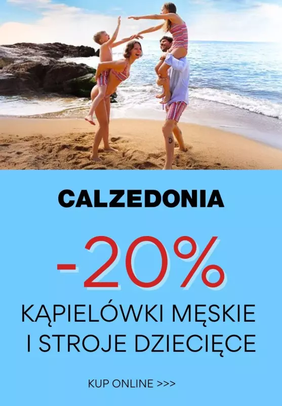 #Moda na lato - gazetka promocyjna Calzedonia | -20% na kąpielówki męskie i stroje dziecięce  