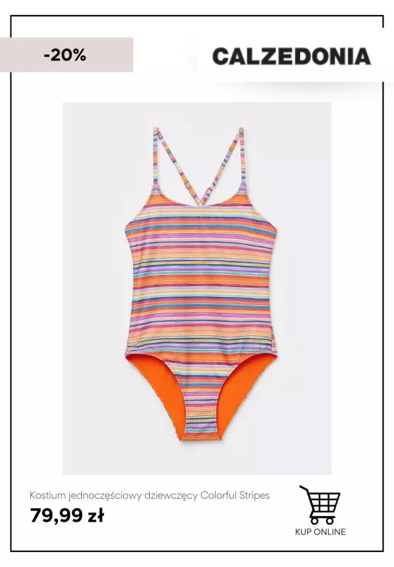#Moda na lato - gazetka promocyjna Calzedonia | -20% na kąpielówki męskie i stroje dziecięce od wtorku 24.06  - strona 7