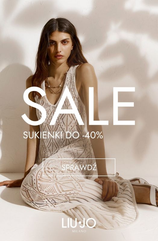 #Moda na lato - gazetka promocyjna Liu Jo | SALE - Sukienki do -40% od wtorku 01.07 do poniedziałku 07.07