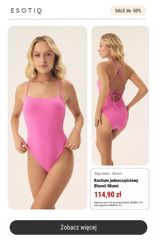 #Moda na lato - gazetka promocyjna ESOTIQ | SALE do -50% : SWIMWEAR od środy 02.07  - strona 10