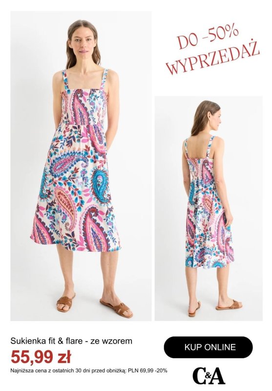 #Moda na lato - gazetka promocyjna C&A | Do -50% na sukienki od środy 02.07  - strona 8
