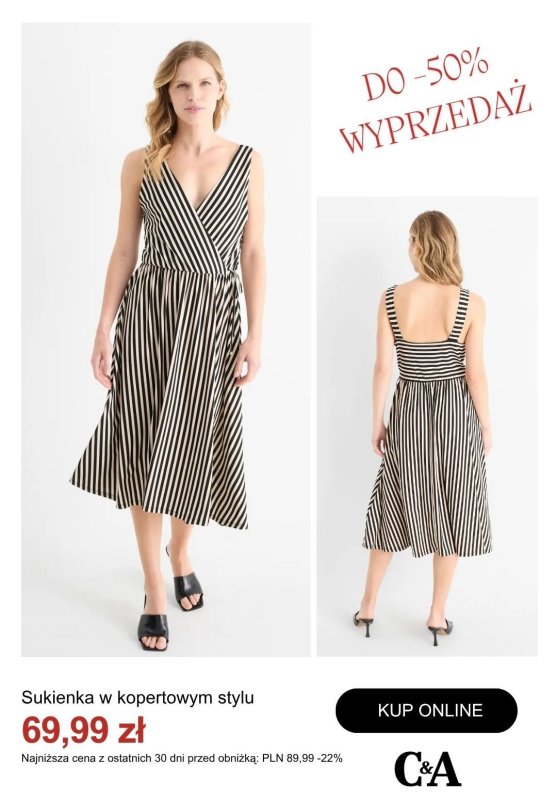 #Moda na lato - gazetka promocyjna C&A | Do -50% na sukienki od środy 02.07  - strona 9