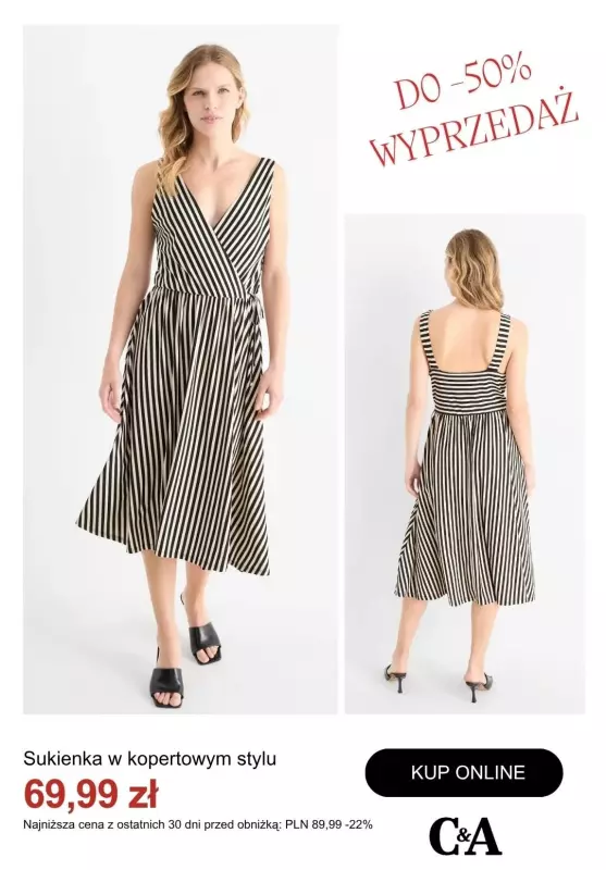 #Moda na lato - gazetka promocyjna C&A | Do -50% na sukienki od środy 02.07  - strona 9