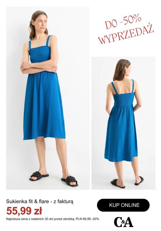 #Moda na lato - gazetka promocyjna C&A | Do -50% na sukienki od środy 02.07  - strona 12