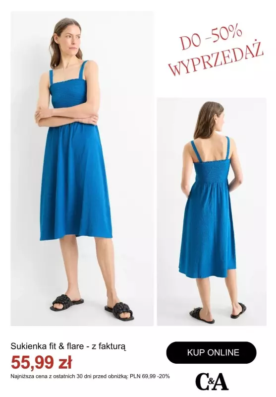 #Moda na lato - gazetka promocyjna C&A | Do -50% na sukienki od środy 02.07  - strona 12