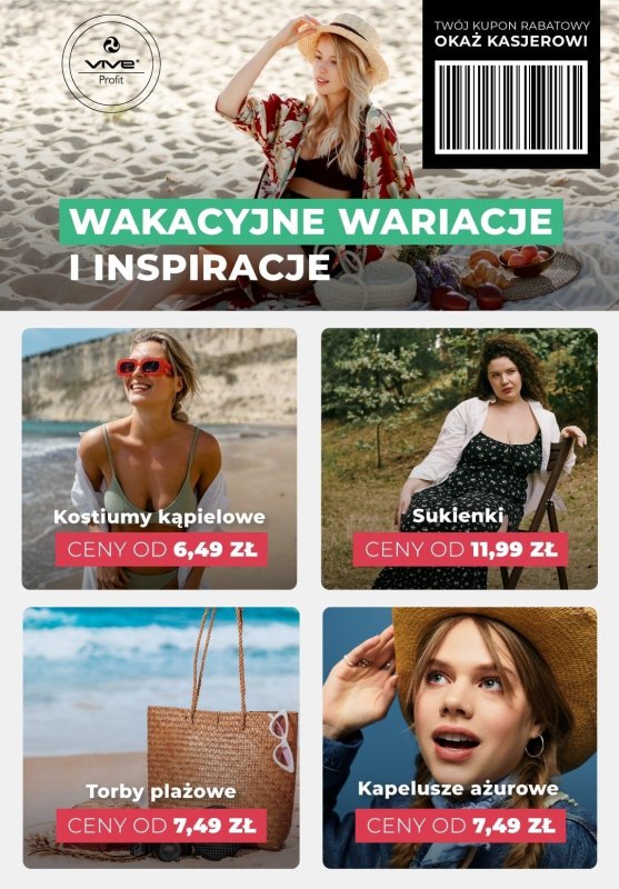 #Moda na lato - gazetka promocyjna Vive Profit I Gazetka od poniedziałku 07.07 do czwartku 17.07 - strona 2