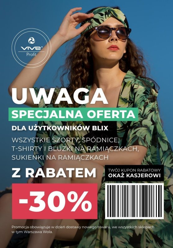 #Moda na lato - gazetka promocyjna Vive Profit I Gazetka od poniedziałku 07.07 do czwartku 17.07