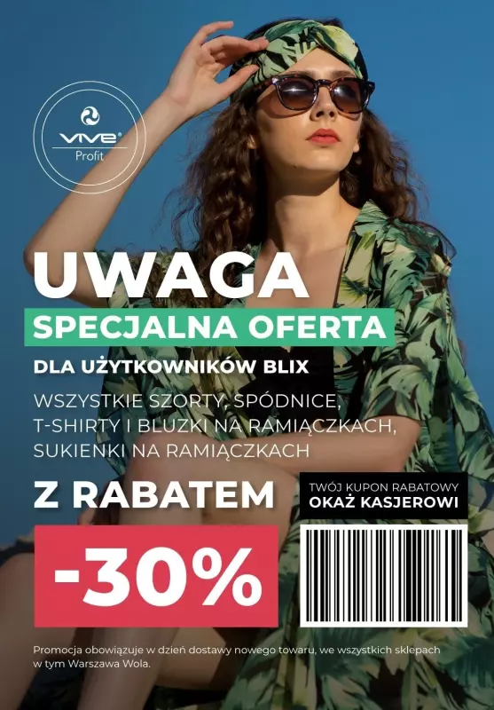 #Moda na lato - gazetka promocyjna Vive Profit I Gazetka od poniedziałku 07.07 do czwartku 17.07