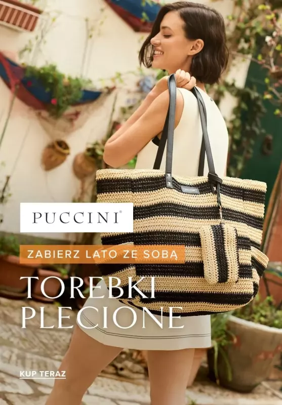 #Moda na lato - gazetka promocyjna Puccini | Plecione torebki w promocyjnych cenach! od wtorku 15.07 do wtorku 22.07