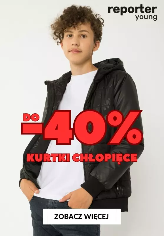 Reporter Young - gazetka promocyjna Do -40% kurtki dla chłopca od wtorku 24.10 