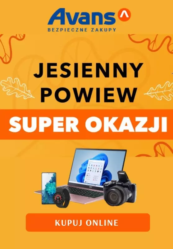 Avans - gazetka promocyjna Jesienny powiew super okazji! od czwartku 05.10 do poniedziałku 09.10