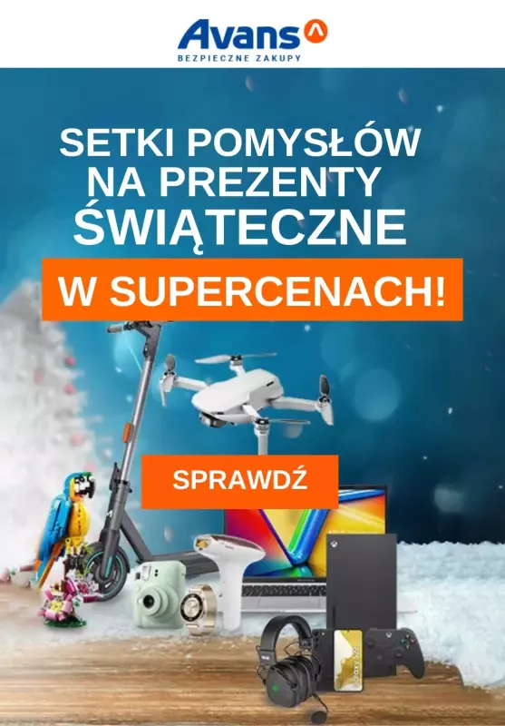 Avans - gazetka promocyjna Pomysły na prezenty w SUPERCENACH! od czwartku 23.11 do wtorku 28.11