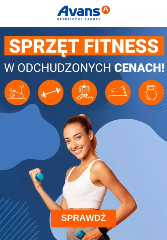 Avans - gazetka promocyjna Sprzęt fitness w odchudzonych cenach! od środy 10.01 do środy 24.01