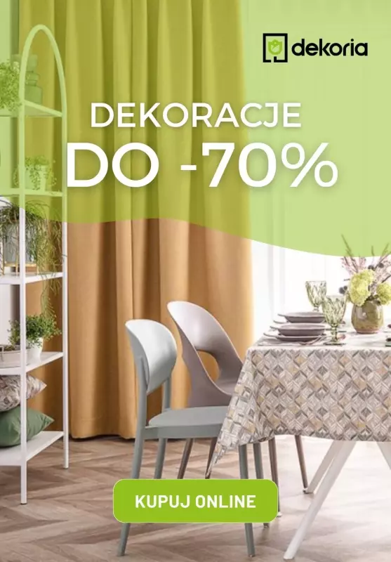 Dekoria - gazetka promocyjna Do -70% na dekoracje od wtorku 13.02 do wtorku 20.02