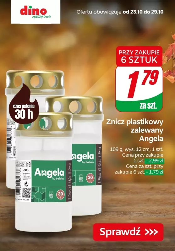 #ZNICZE - gazetka promocyjna Dino | Oferty na znicze i wkłady od czwartku 24.10 do wtorku 29.10 - strona 8