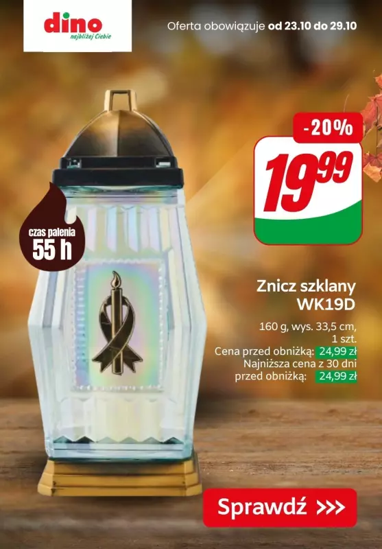 #ZNICZE - gazetka promocyjna Dino | Oferty na znicze i wkłady od czwartku 24.10 do wtorku 29.10 - strona 4