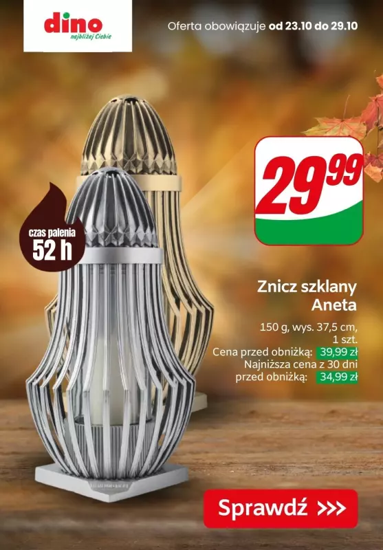 #ZNICZE - gazetka promocyjna Dino | Oferty na znicze i wkłady od czwartku 24.10 do wtorku 29.10 - strona 5