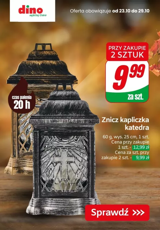 #ZNICZE - gazetka promocyjna Dino | Oferty na znicze i wkłady od czwartku 24.10 do wtorku 29.10 - strona 2