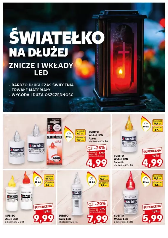 #ZNICZE - gazetka promocyjna Kaufland | Oferta Znicze  do soboty 02.11 - strona 8