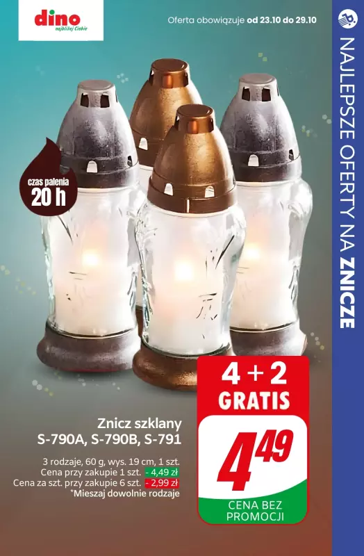 #ZNICZE - gazetka promocyjna Najlepsze oferty na ZNICZE od piątku 25.10 do czwartku 31.10 - strona 10