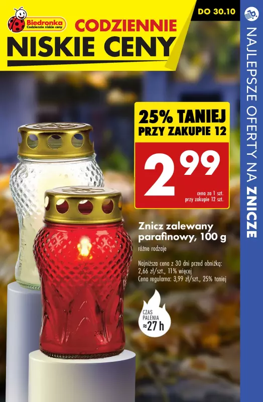 #ZNICZE - gazetka promocyjna Najlepsze oferty na ZNICZE od piątku 25.10 do czwartku 31.10 - strona 8