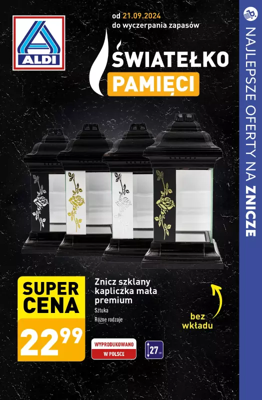 #ZNICZE - gazetka promocyjna Najlepsze oferty na ZNICZE od piątku 25.10 do czwartku 31.10 - strona 9