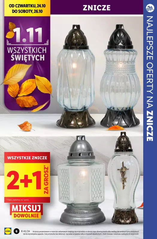 #ZNICZE - gazetka promocyjna Najlepsze oferty na ZNICZE od piątku 25.10 do czwartku 31.10 - strona 12