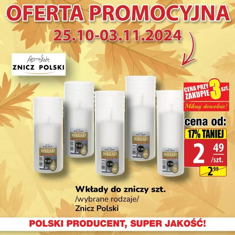 #ZNICZE - gazetka promocyjna Api Market | Oferta promocyjna na znicze od piątku 25.10 do niedzieli 03.11 - strona 2