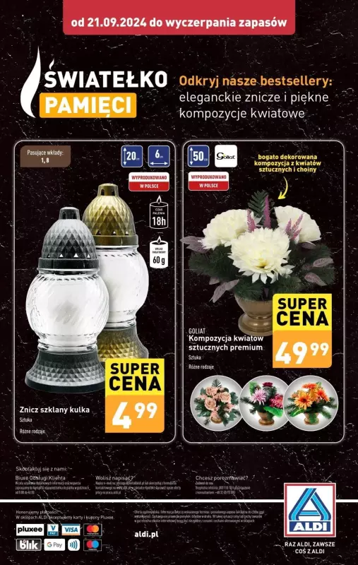 #ZNICZE - gazetka promocyjna Aldi | Znicze od niedzieli 27.10 do soboty 02.11 - strona 14