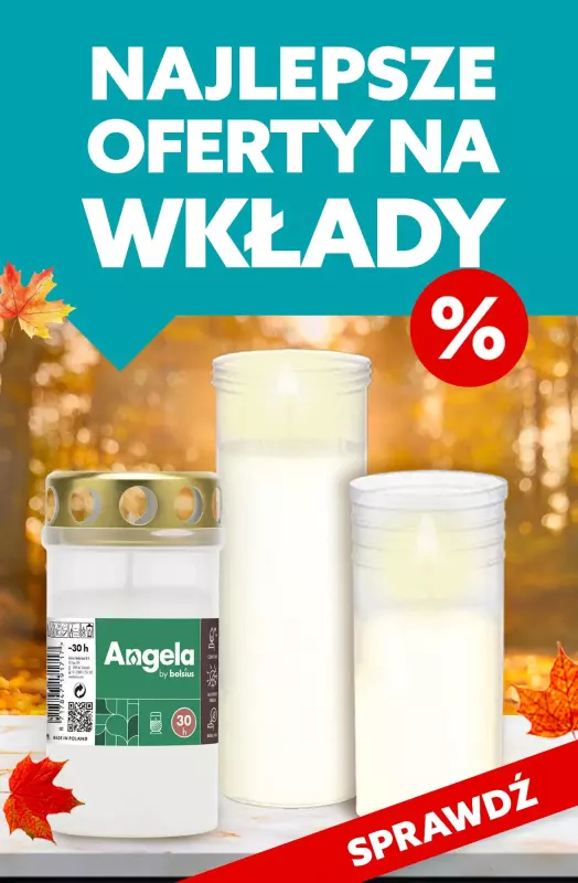 #ZNICZE - gazetka promocyjna Najlepsze oferty na wkłady do zniczy od środy 30.10 do soboty 02.11